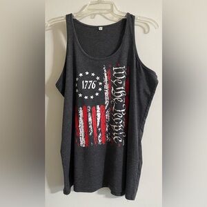 Men’s Patriotic Graphic Tank Top - Gray